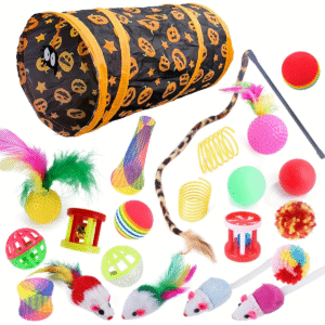 KIT DE 21 JUGUETES CON TUNEL DE CALABAZA